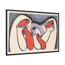 Crying women (1938), abstract painting by Mikulas Galanda
