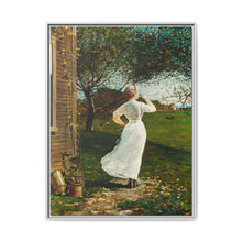 The Dinner Horn, Blowing the Horn at Seaside (1870) by Winslow Homer - NOMADEN ART GALLERY