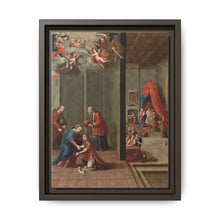 The Visitation and the Birth of Saint John the Baptist (La visitación y el nacimiento de san Juan Bautista) by Nicolás Enríquez - NOMADEN ART GALLERY