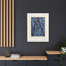Flower pattern Art Deco stencil print in oriental style