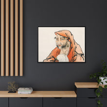 Daruma (Bodhidharma) with a horsetail whisk by Kōno Bairei (1844-1895).