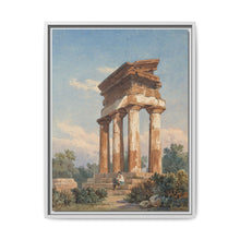 A Temple Ruin in Agrigento (c. 1825) by Carl Wilhelm Götzloff: A Classical Landscape - NOMADEN ART GALLERY