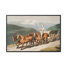 Illustration of the east riding or wolds waggon from The Costume of Yorkshire (1814) by George Walker - NOMADEN ART GALLERY