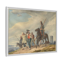 Three Armed Riders Escorting Prisoners near Reims (1825) by Peter von Hess