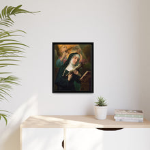 Female Saint Holding Crucifix with Crown of Thorns