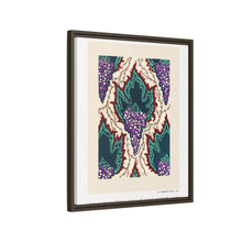 Estampado de pochoir Art Nouveau con estampado de uvas en estilo oriental. Original de nuestra propia edición de 1914 de Samarkande.