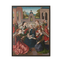 The Virgin and Child with Four Holy Virgins (c. 1495 - c. 1500) by Master of the Virgo inter Virgines - NOMADEN ART GALLERY