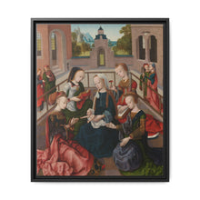 The Virgin and Child with Four Holy Virgins (c. 1495 - c. 1500) by Master of the Virgo inter Virgines - NOMADEN ART GALLERY