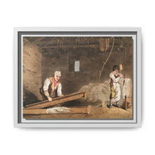 Illustration of line swinglers from The Costume of Yorkshire (1814) by George Walker - NOMADEN ART GALLERY