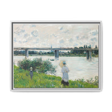 Claude Monet's The Promenade with the Railroad Bridge, Argenteuil (1874) - NOMADEN ART GALLERY