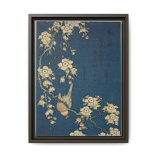Hokusai's Bullfinch and weeping cherry blossoms. Original from The Art Institute of Chicago. - NOMADEN ART GALLERY