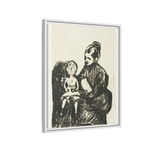 Nodriza con niño / La madre y el niño que llora (1902) de Edvard Munch. 