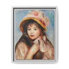 Girl with Pink Bonnet (Jeune fille au chapeau rose) (1894) by Pierre-Auguste Renoir - NOMADEN ART GALLERY