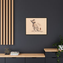 A Terrier, Sitting, Facing Left