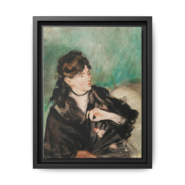 Portrait of Berthe Morisot with a Fan (1874) by Édouard Manet. - NOMADEN ART GALLERY
