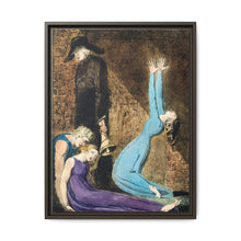 Man supporting a supine woman, an aged man with bell, and a woman in a blue dress raising arms illustration from Europe: a Prophecy by William Blake (1752-1827) - NOMADEN ART GALLERY