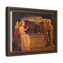 The women at the grave of Christ: anangel tells them that he is risen. Colour lithograph by M. and N. Hanhart after J.E. Goodall after Fra Angelico.