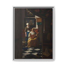 The Love Letter (ca. 1669 –1670) by Johannes Vermeer - NOMADEN ART GALLERY