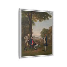 Arthur Holdsworth Conversing with Thomas Taylor and Captain Stancombe by the River Dart (1757) by Arthur Devis