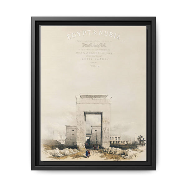 Great gateway leading to the Temple of Karnak Thebes illustration by David Roberts (1796–1864) - NOMADEN ART GALLERY