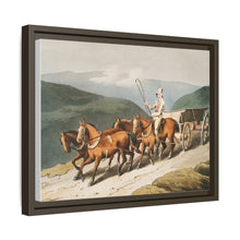 Illustration of the east riding or wolds waggon from The Costume of Yorkshire (1814) by George Walker