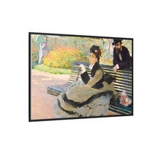 Camille Monet (1847–1879) on a Garden Bench (1873) by Claude Monet - NOMADEN ART GALLERY