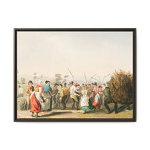 Illustration of rape threshing from The Costume of Yorkshire (1814) by George Walker - NOMADEN ART GALLERY