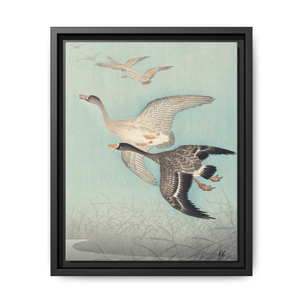 Great geese in flight (1925 - 1936) by Ohara Koson