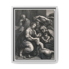Saint Mary (the Blessed Virgin) and Saint Joseph with the Christ Child, Saint John the Baptist and Saint Elizabeth. Engraving by J. Frey - NOMADEN ART GALLERY