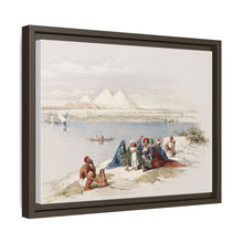 Pyramids of Gezeeh (Giza) from the Nile illustration by David Roberts (1796–1864)
