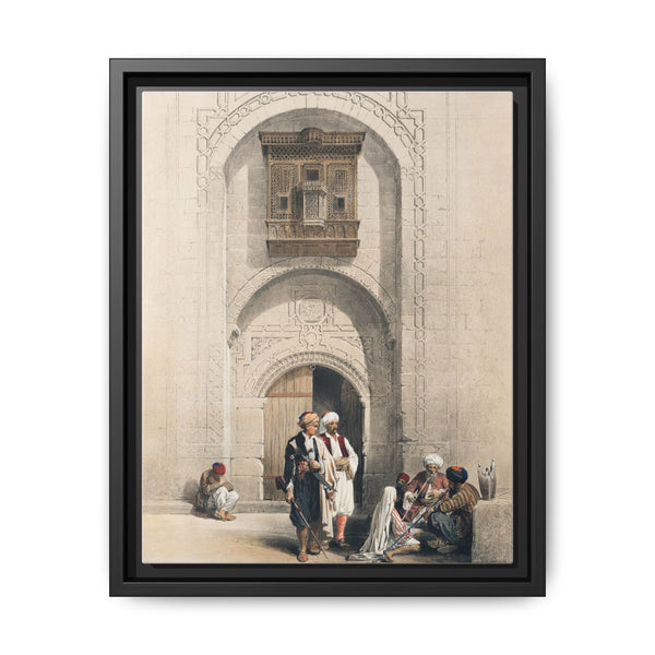 Modern mansion showing the arabesque architecture of Cairo illustration by David Roberts (1796–1864) - NOMADEN ART GALLERY