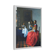La joven con copa de vino de Johannes Vermeer (ca. 1658-1662)
