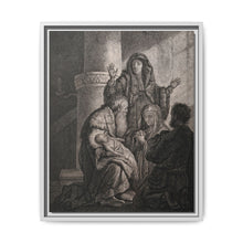Simeon recognises the infant Jesus as saviour. Etching by C.W. Weisbrod after Rembrandt, 1627-8. - NOMADEN ART GALLERY