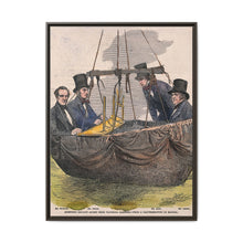 Four men in the basket of a balloon by Mayall. - NOMADEN ART GALLERY