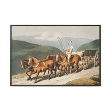 Illustration of the east riding or wolds waggon from The Costume of Yorkshire (1814) by George Walker - NOMADEN ART GALLERY