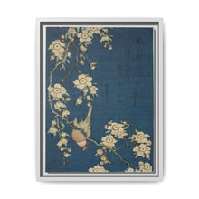 Hokusai's Bullfinch and weeping cherry blossoms. Original from The Art Institute of Chicago. - NOMADEN ART GALLERY