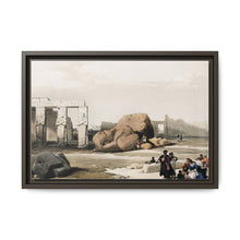 Fragment of the Great Colossi at the Memnonium Thebes illustration by David Roberts (1796–1864) - NOMADEN ART GALLERY
