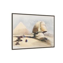 The Great Sphinx Pyramids of Gezeeh illustration bby David Roberts (1796–1864)
