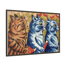 Three cats singing. Gouache by Louis Wain, 1925/1939