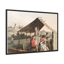 Illustration of teasel field from The Costume of Yorkshire (1814) by George Walker