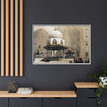 Mosque of Sultan Hassan Cairo illustration by David Roberts (1796–1864) - Framed Wall Art