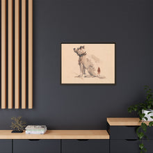 A Terrier, Sitting, Facing Left