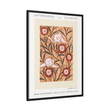 Impresión de plantilla con patrón floral Art Nouveau de estilo oriental