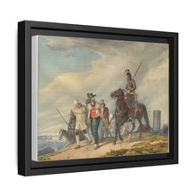 Three Armed Riders Escorting Prisoners near Reims (1825) by Peter von Hess