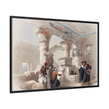 Deir el Medina (Dayr al Madinah) is an ancient Egyptian village which was home to the artisans who worked on the tombs in the Valley of the Kings illustration by David Roberts