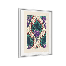 Estampado de pochoir Art Nouveau con estampado de uvas en estilo oriental. Original de nuestra propia edición de 1914 de Samarkande.