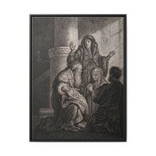 Simeon recognises the infant Jesus as saviour. Etching by C.W. Weisbrod after Rembrandt, 1627-8. - NOMADEN ART GALLERY