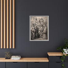 The coronation of the Virgin with four saints: Saint Catherine of Alexandria, Saint John the Evangelist, Saint John the Baptist and Saint Benedict or Saint Romuald. Drawing by F. Rosaspina, c. 1830, after G. Reni.
