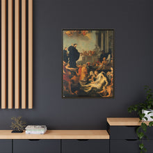 Saint Francis Xavier preaching and healing. Oil painting after Peter Paul Rubens.