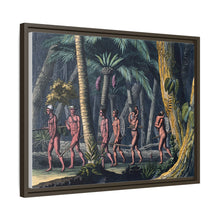 Puri Indians by the Paraiba river, Brazil. Coloured aquatint by P. Fumagalli, ca. 1821, after M. Zu Wied-Neuwied.